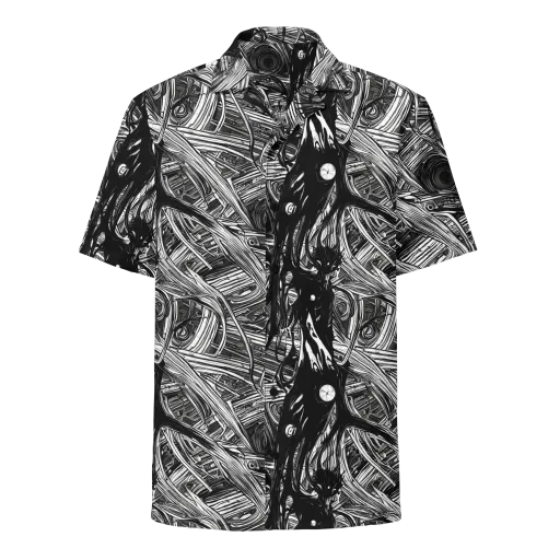 Mesmeric Tangles on a Button Shirt