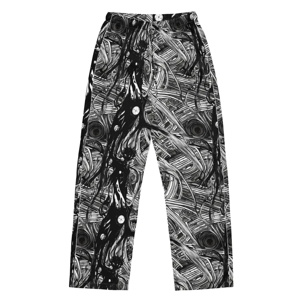 Mesmeric Tangles on Women's Pajama Pants — Front