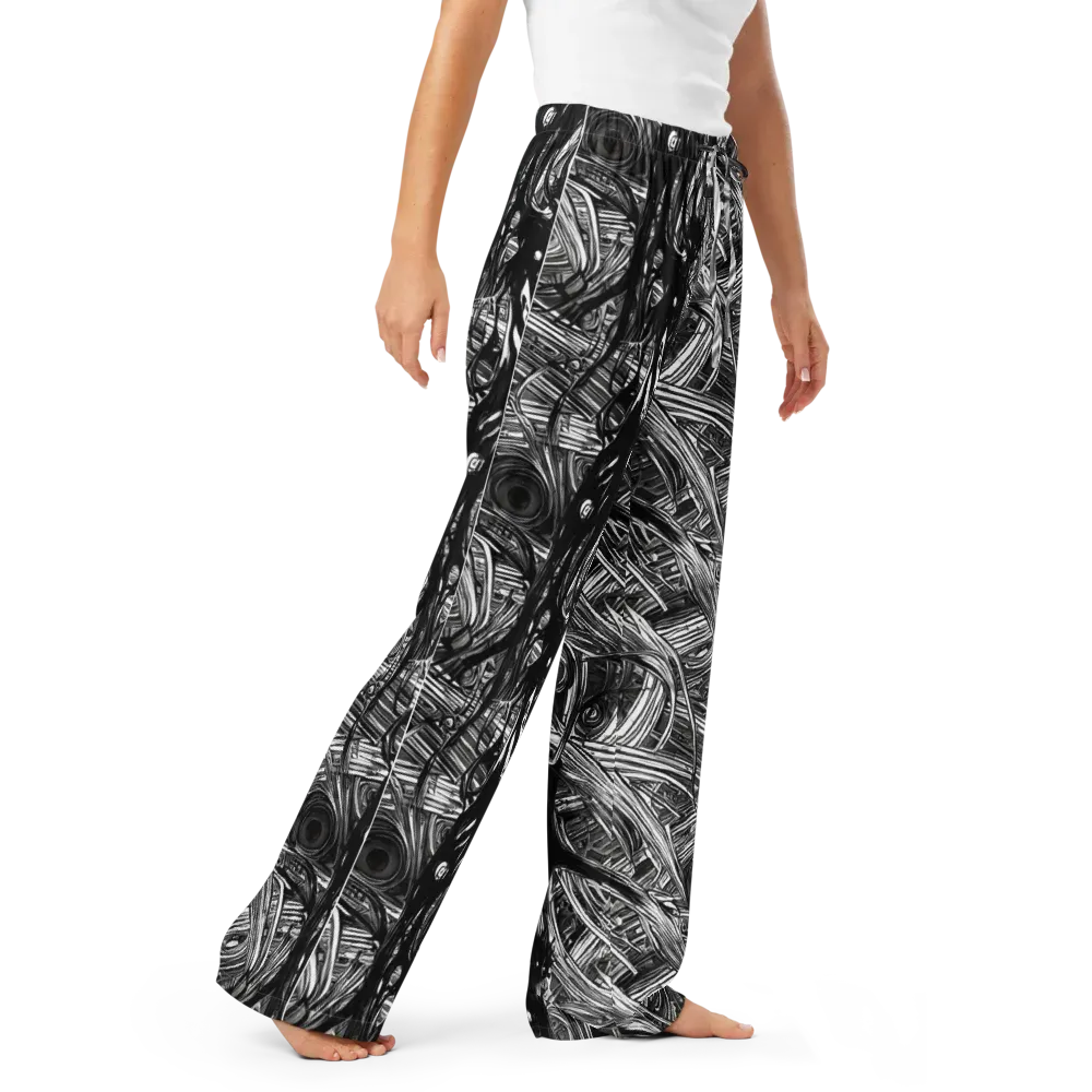 Mesmeric Tangles on Women's Pajama Pants — Right Front