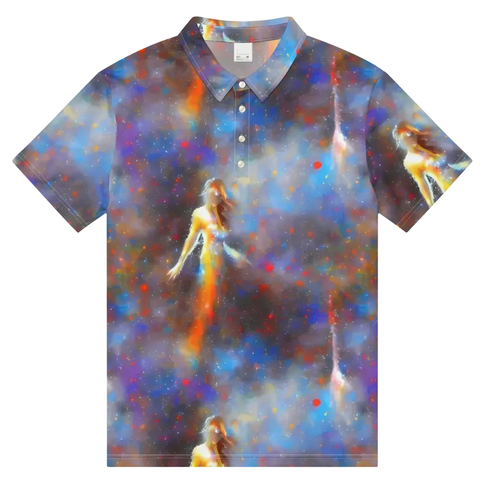 Impressionist Drift on Men's Slim Fit Polo Shirt — Front