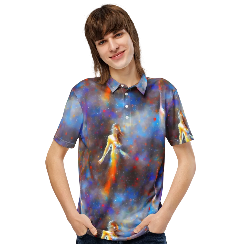 Impressionist Drift on Men's Slim Fit Polo Shirt — Front