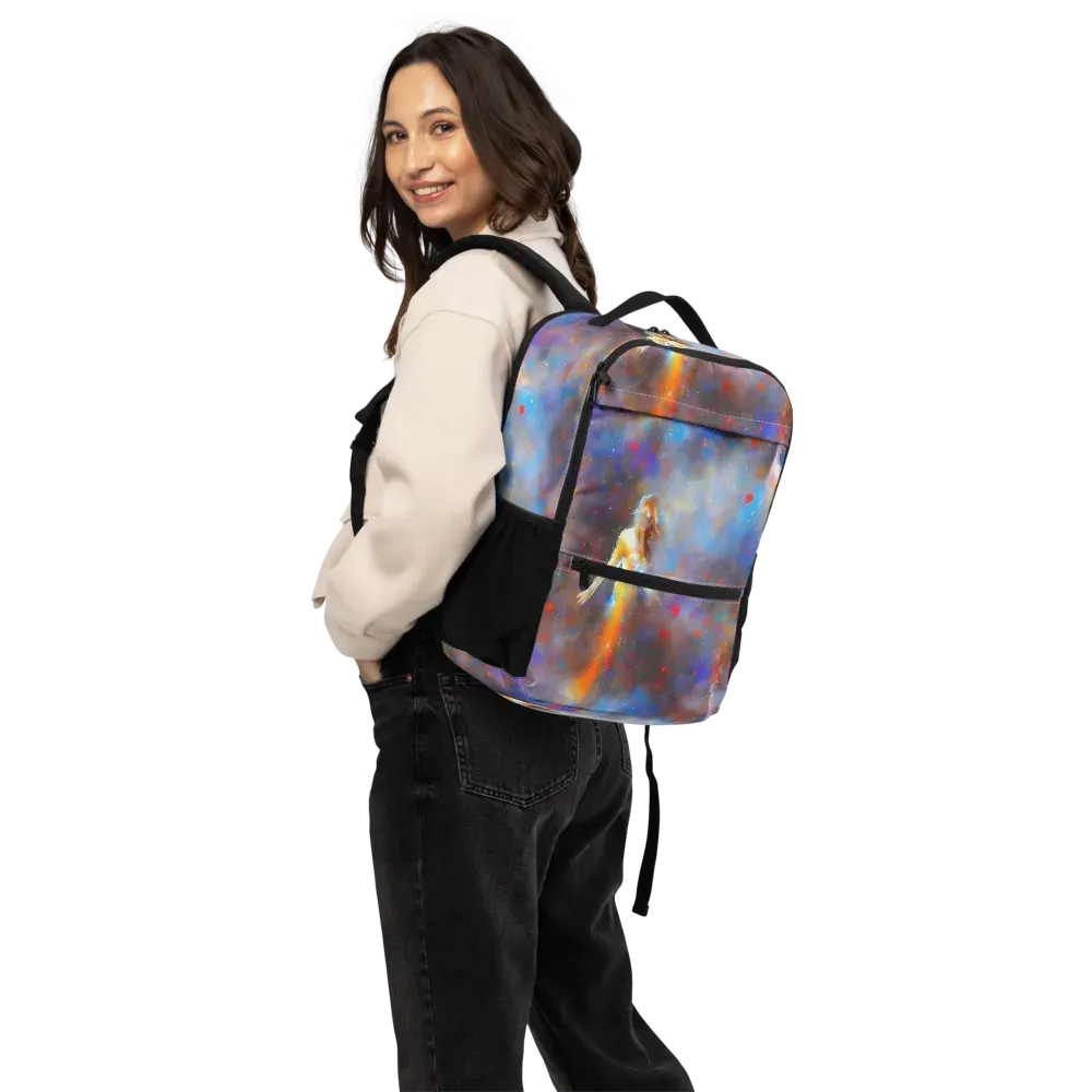 Impressionist Drift on Utility Backpack — Back