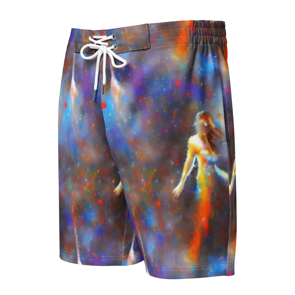 Impressionist Drift on Men's Board Shorts — Front