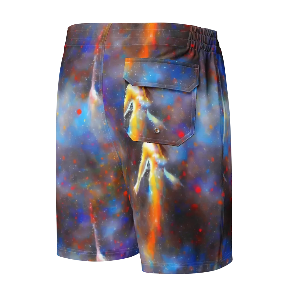 Impressionist Drift on Men's Board Shorts — Back