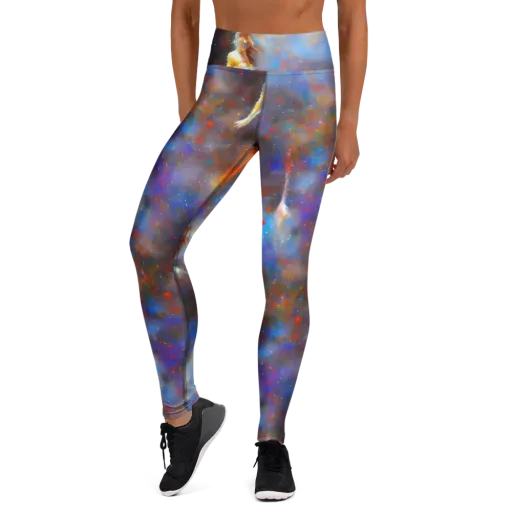 Impressionist Drift on a Yoga Leggings