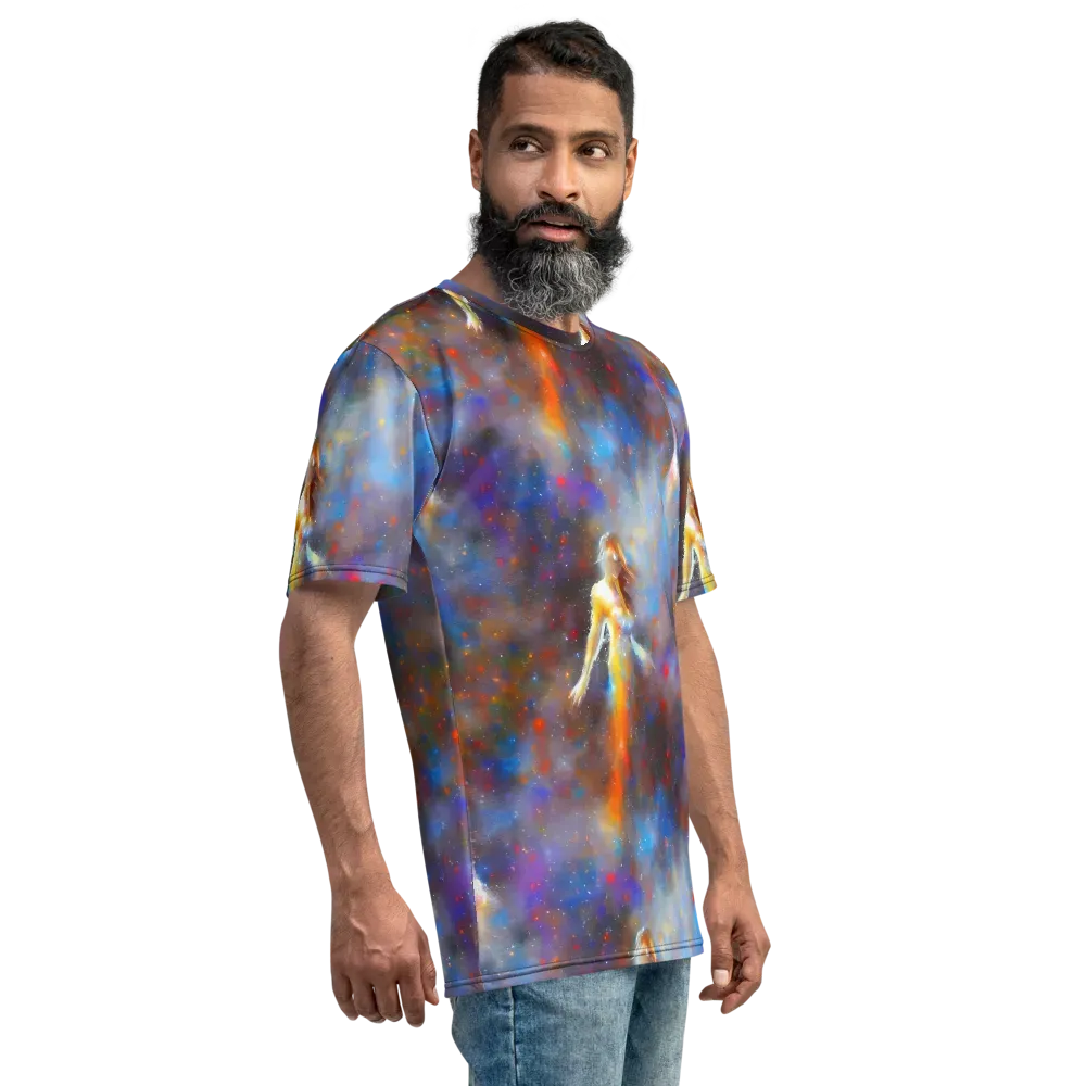 Impressionist Drift on Men's Crew Neck T-Shirt — Right
