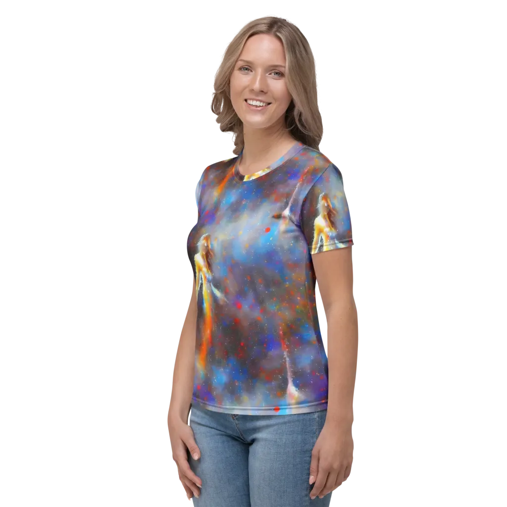 Impressionist Drift on Women's Crew Neck T-Shirt — Left