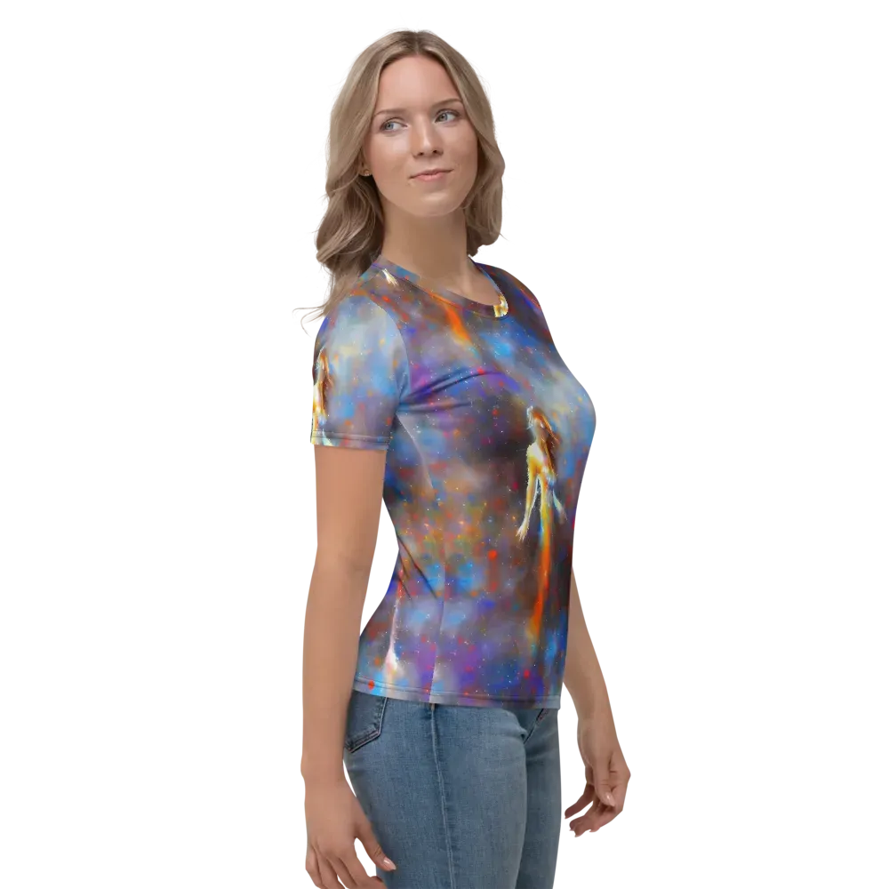 Impressionist Drift on Women's Crew Neck T-Shirt — Right