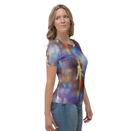 Impressionist Drift on a Women's Crew Neck T-Shirt