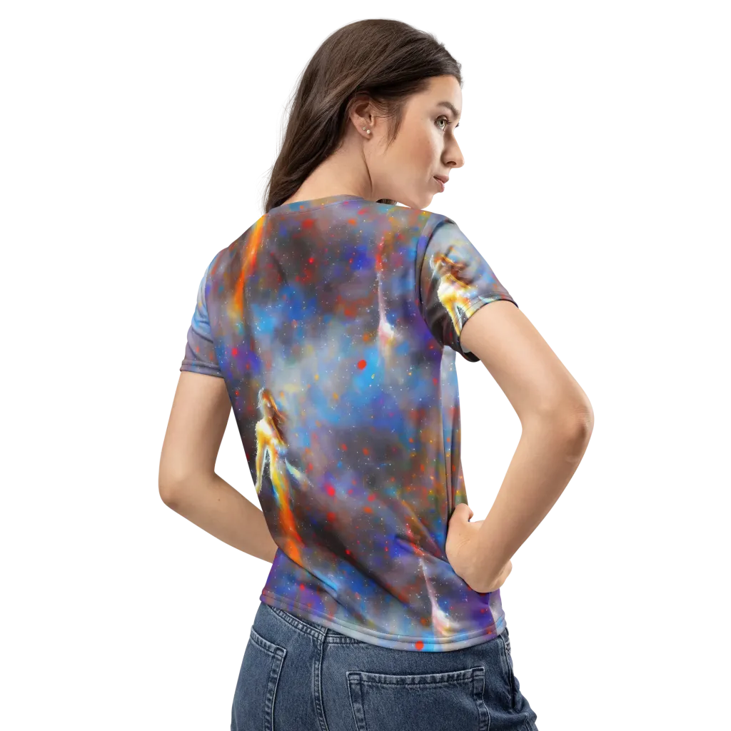 Impressionist Drift on Women's Crew Neck T-Shirt — Back