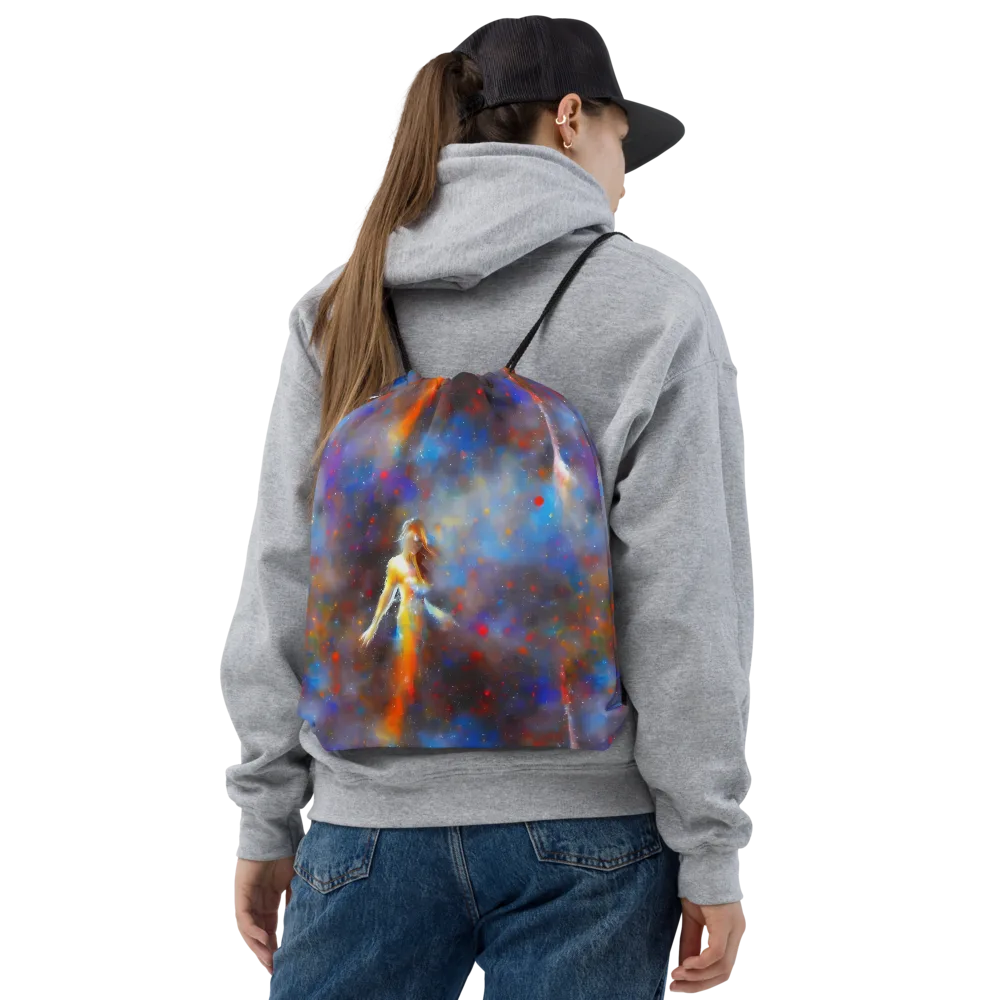 Impressionist Drift on Drawstring Bag — Front