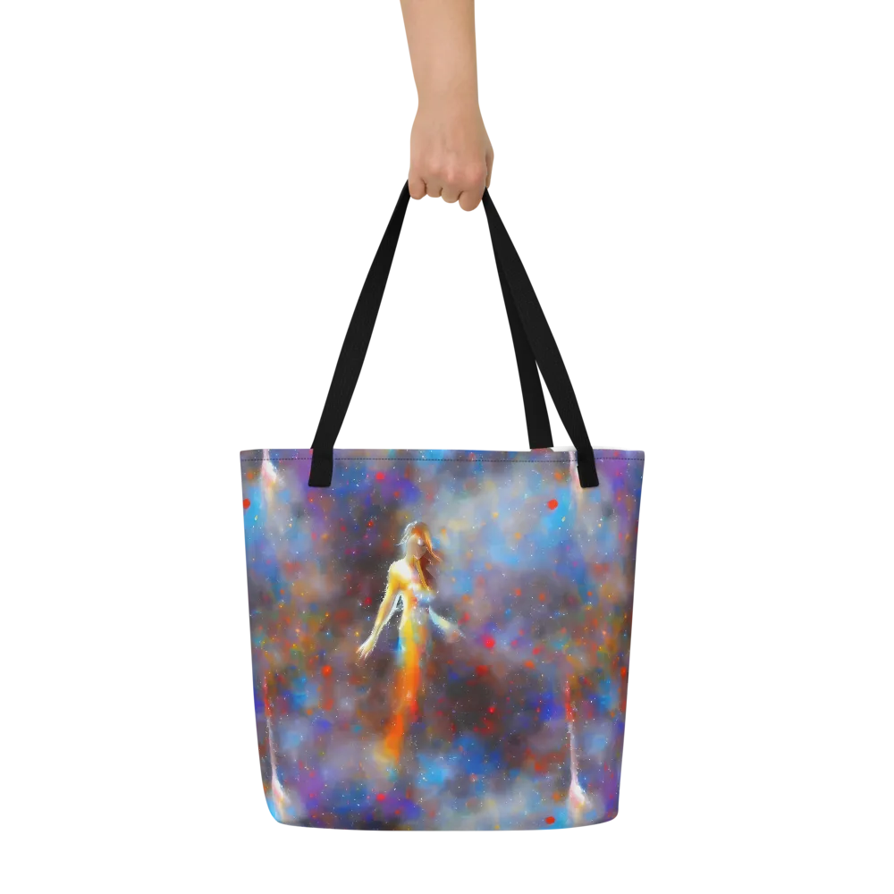 Impressionist Drift on Large Tote Bag W/ Pocket — Front