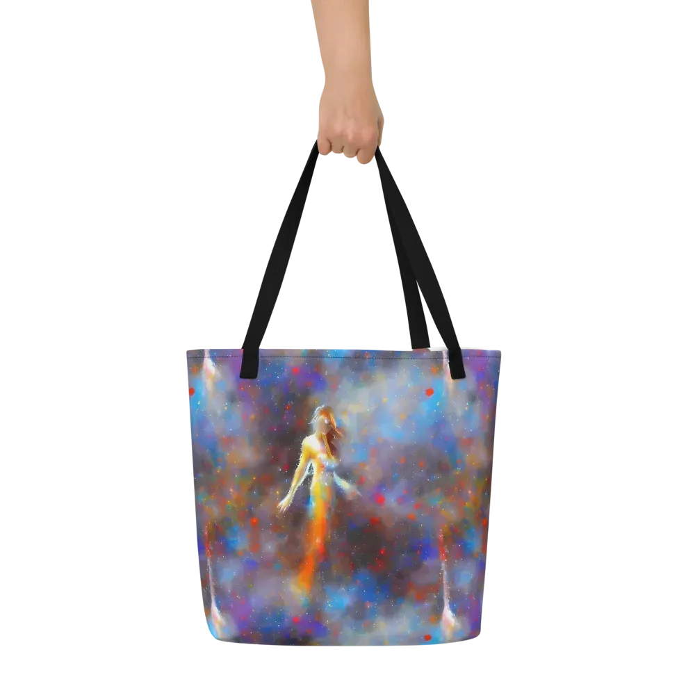 Impressionist Drift on Large Tote Bag W/ Pocket — Front