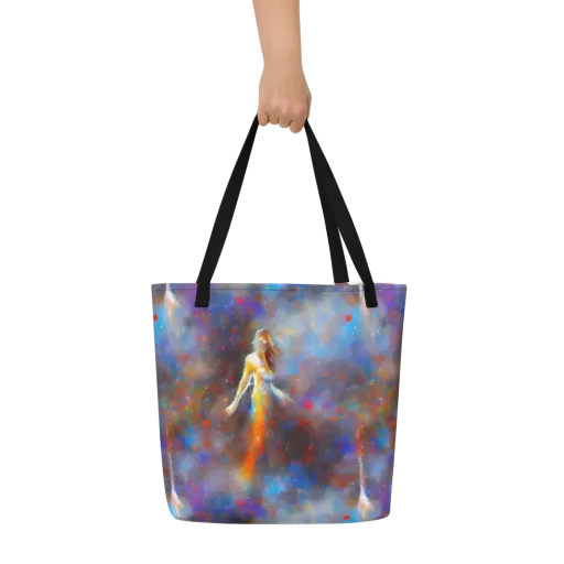 Impressionist Drift on a Large Tote Bag W/ Pocket