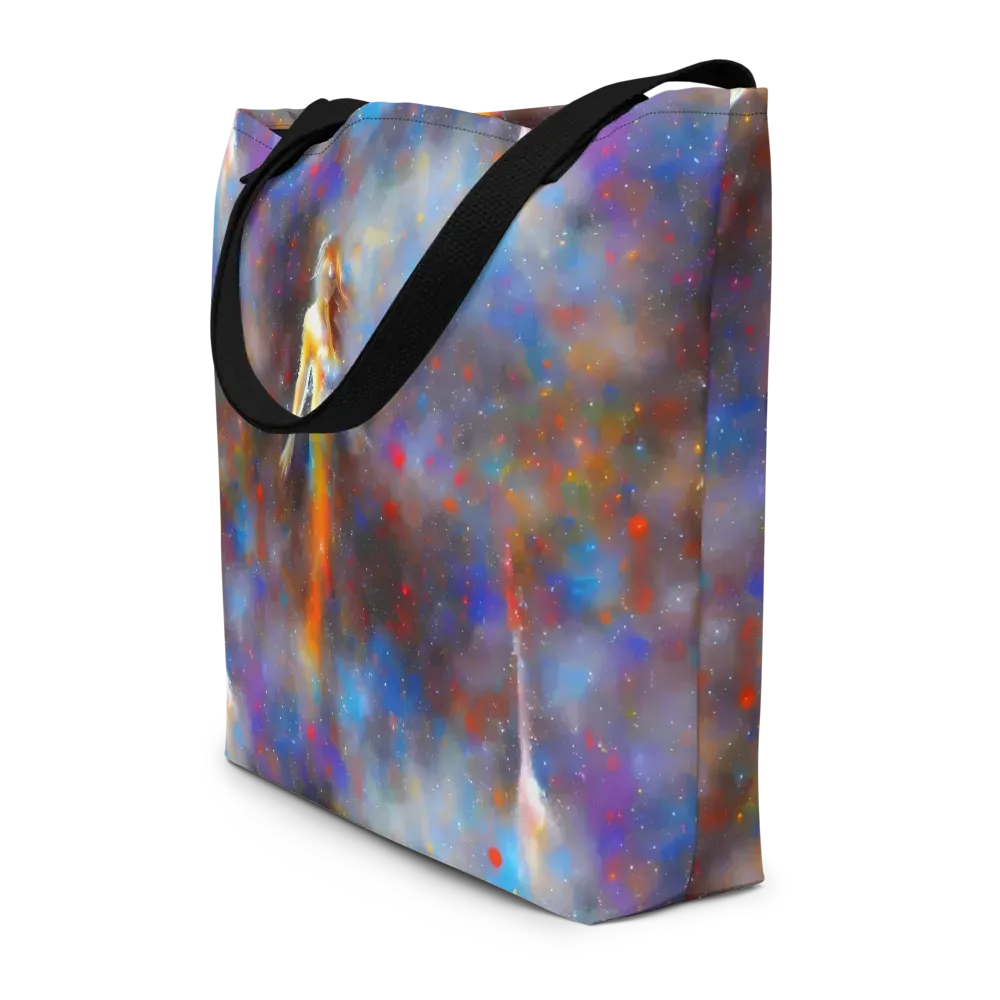 Impressionist Drift on Large Tote Bag W/ Pocket — Front