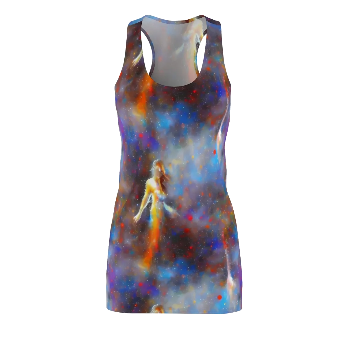 Impressionist Drift on Racerback Dress — Front