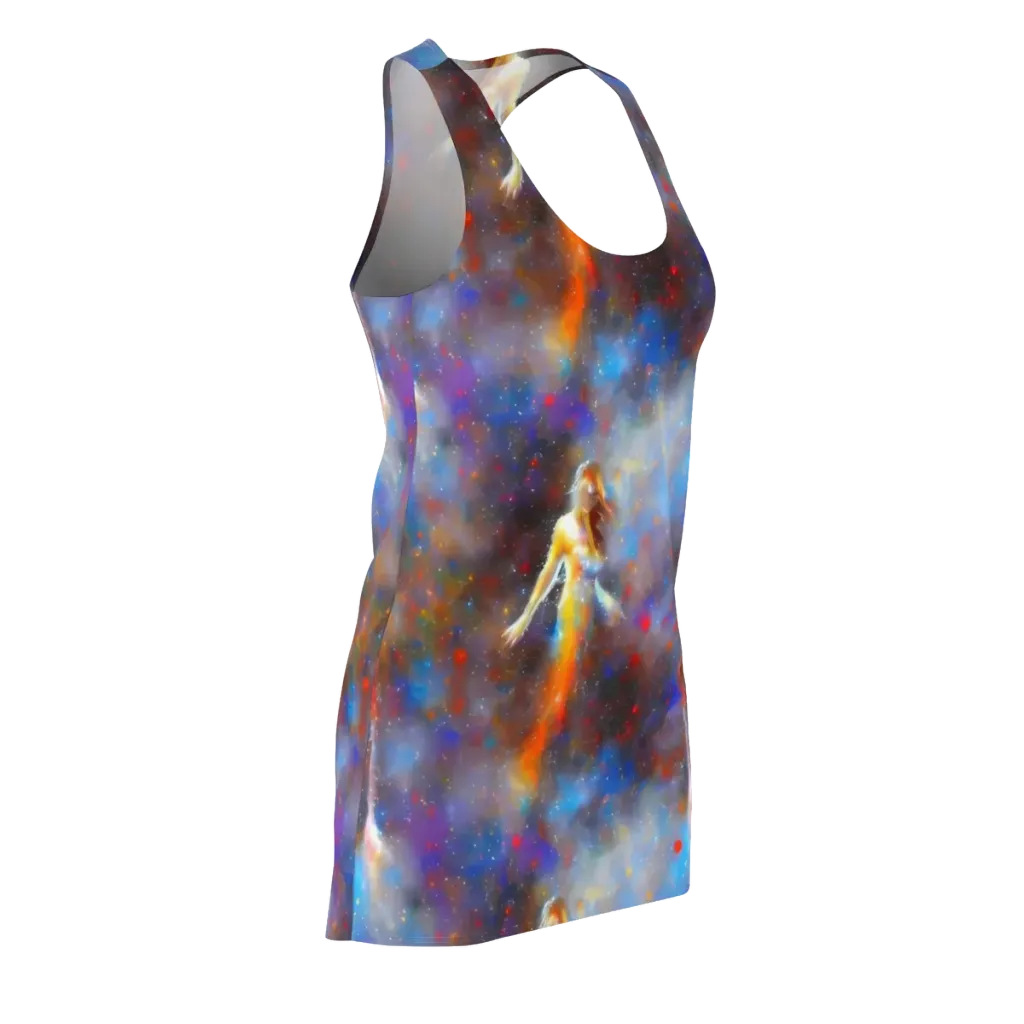 Impressionist Drift on Racerback Dress — Front Side