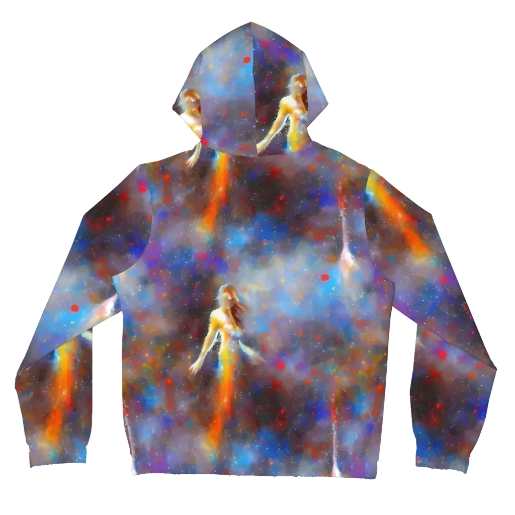 Impressionist Drift on Women's Full-Zip Hoodie — Back