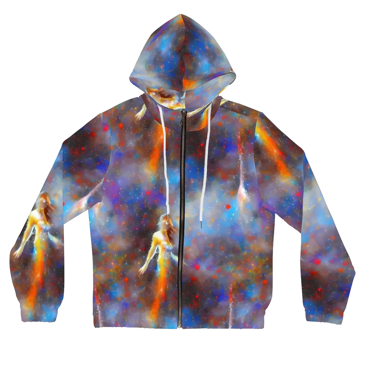Impressionist Drift on Women's Full-Zip Hoodie — Front