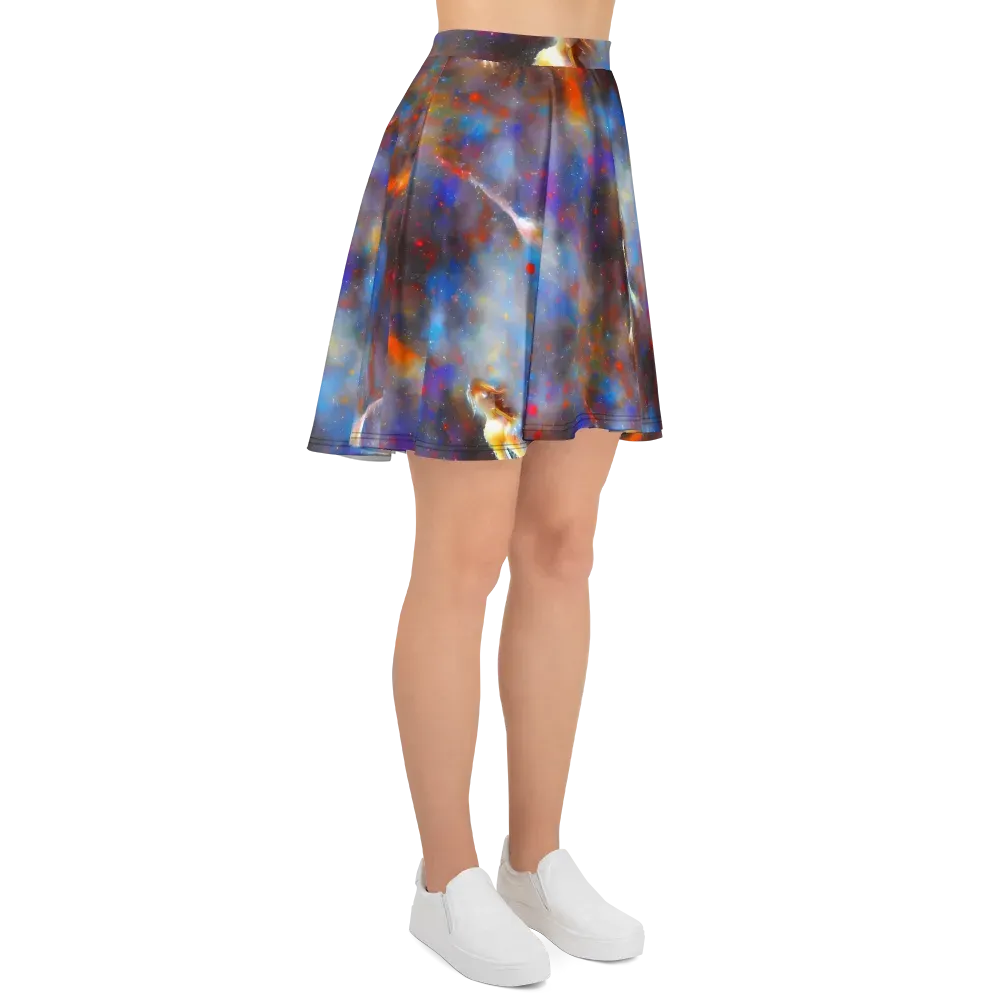 Impressionist Drift on Skater Skirt — Right