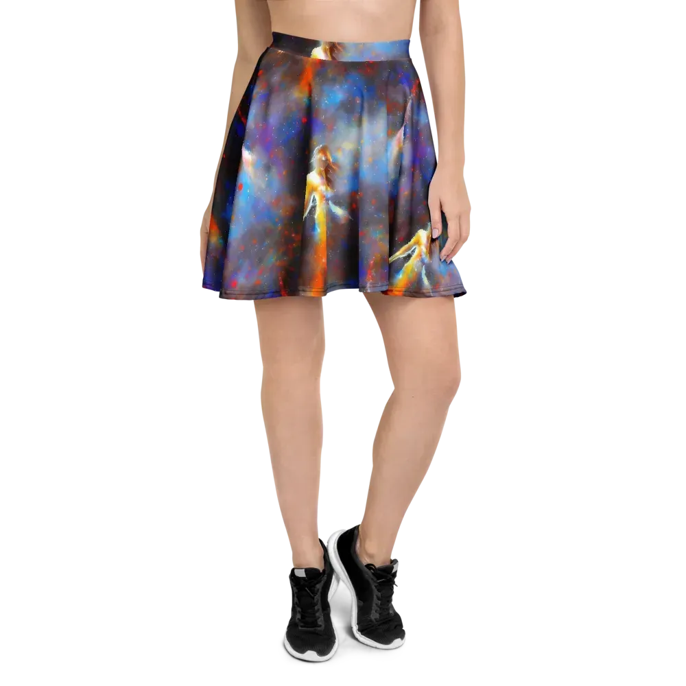 Impressionist Drift on Skater Skirt — Front