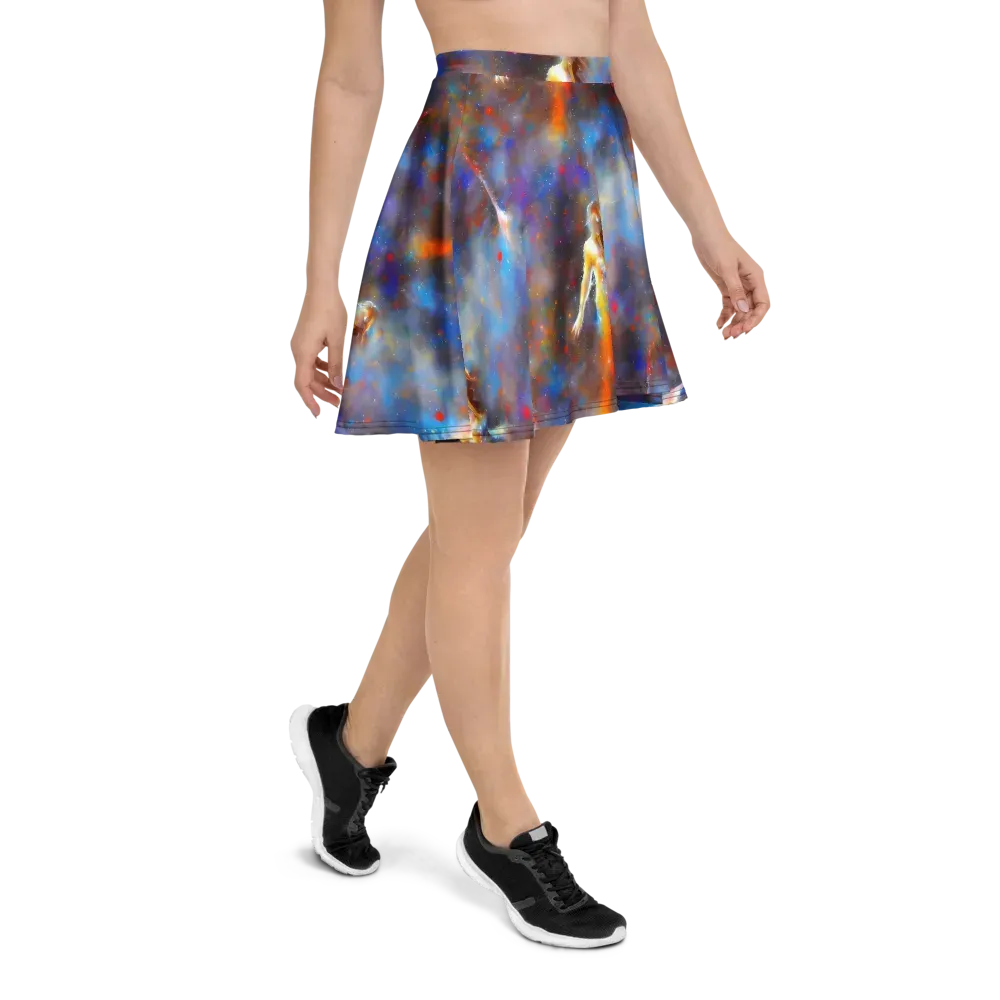 Impressionist Drift on Skater Skirt — Right