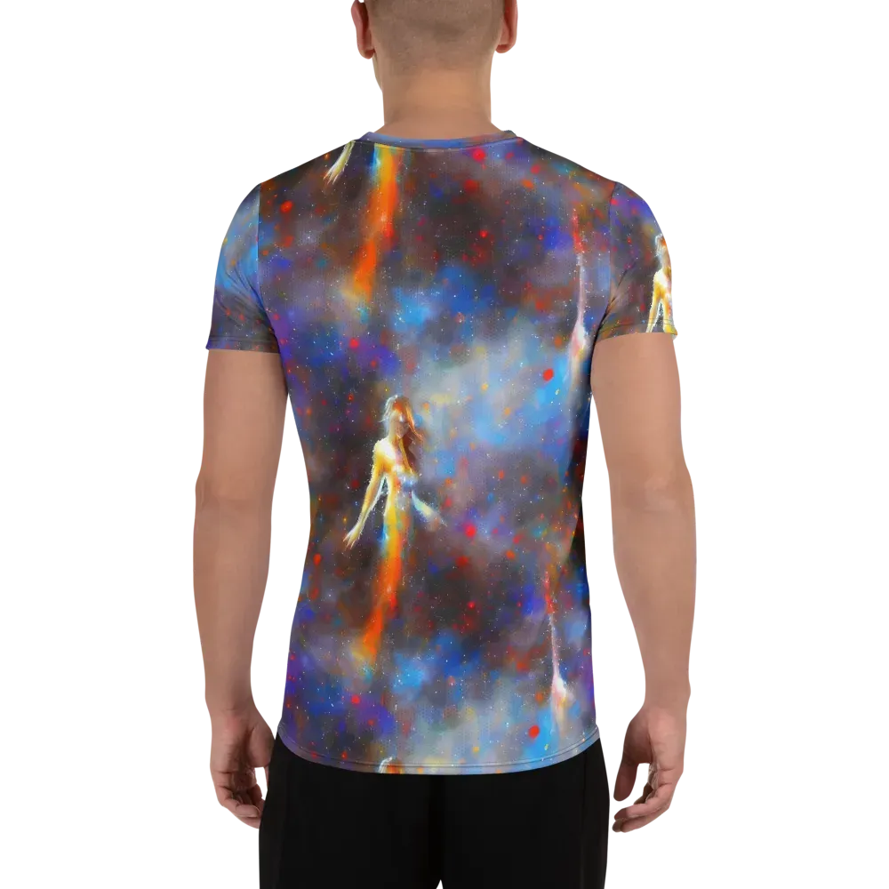 Impressionist Drift on Men's Athletic T-Shirt — Back