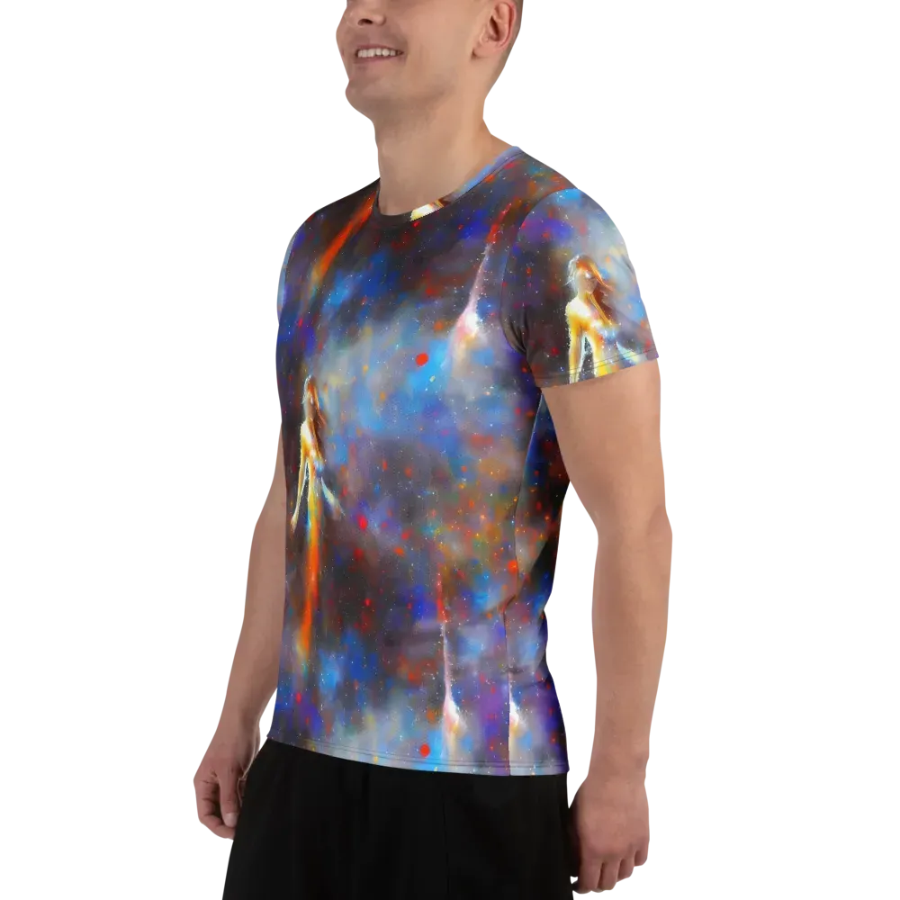 Impressionist Drift on Men's Athletic T-Shirt — Left