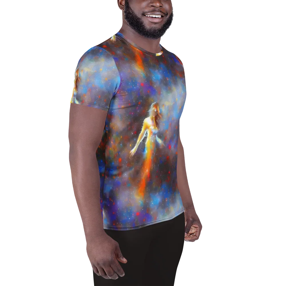Impressionist Drift on Men's Athletic T-Shirt — Right