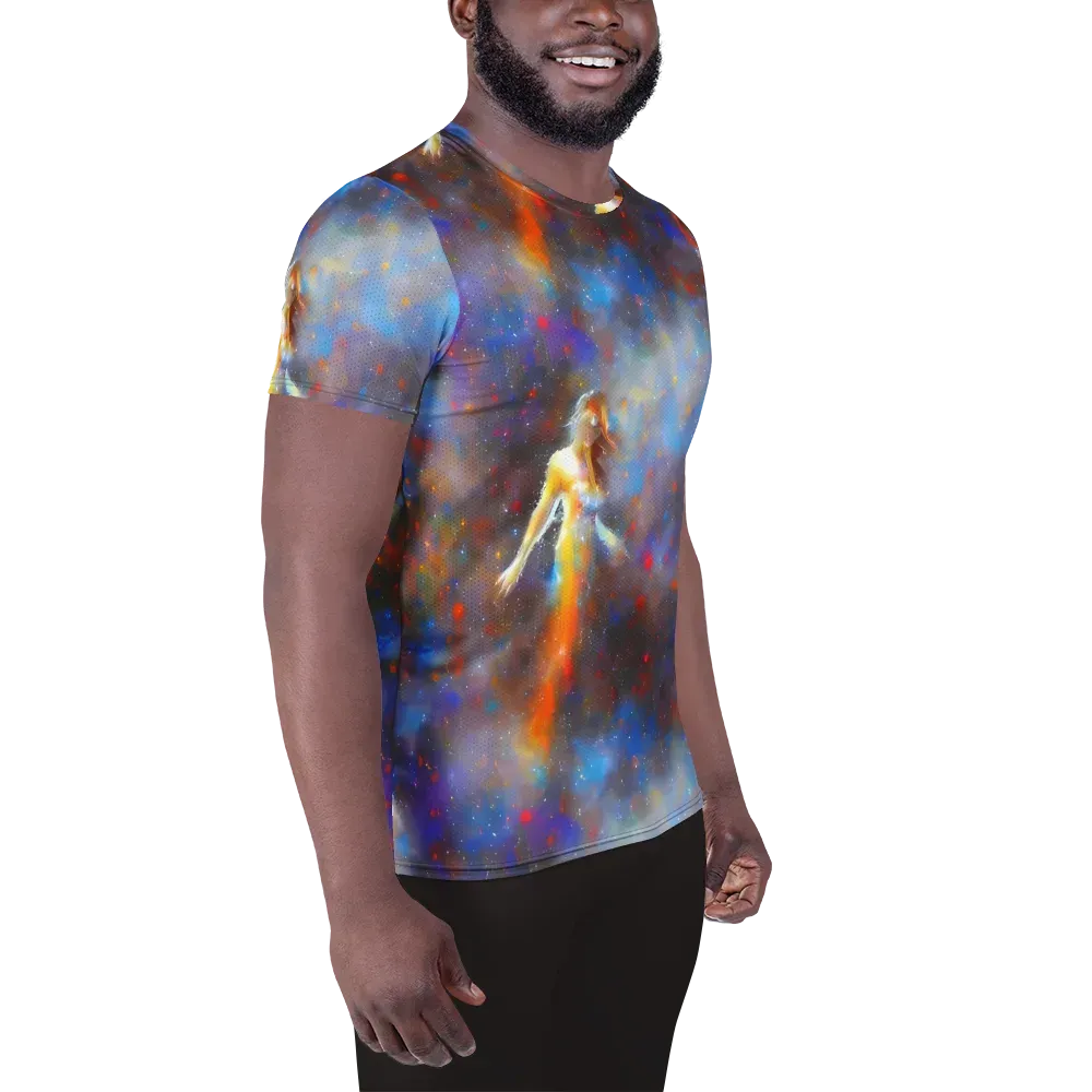 Impressionist Drift on Men's Athletic T-Shirt — Right