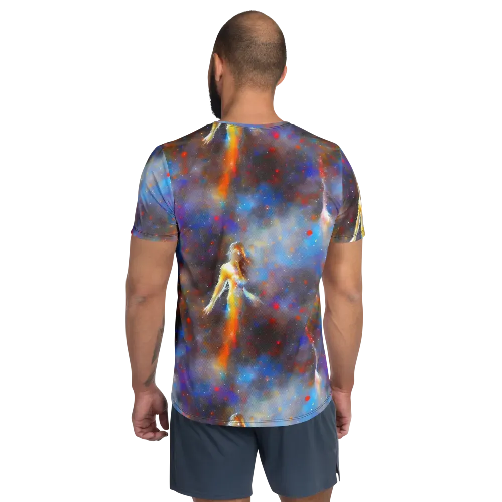 Impressionist Drift on Men's Athletic T-Shirt — Back