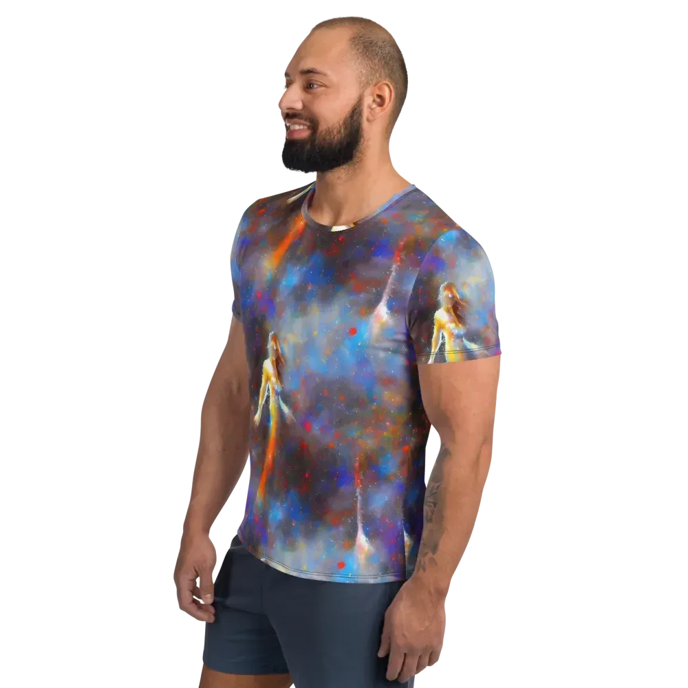 Impressionist Drift on Men's Athletic T-Shirt — Left