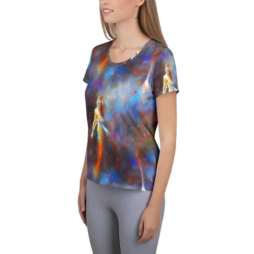 Impressionist Drift on Women's Athletic T-Shirt — Left