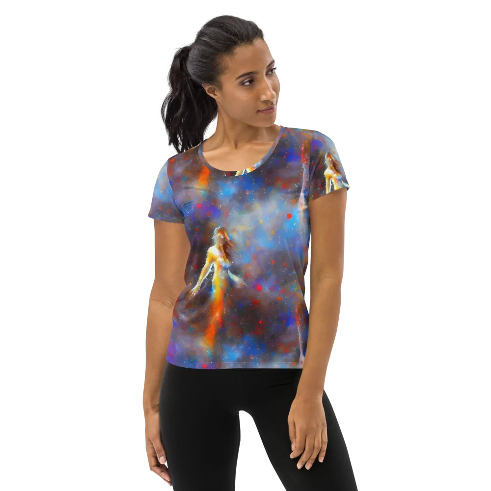 Impressionist Drift on Women's Athletic T-Shirt — Front