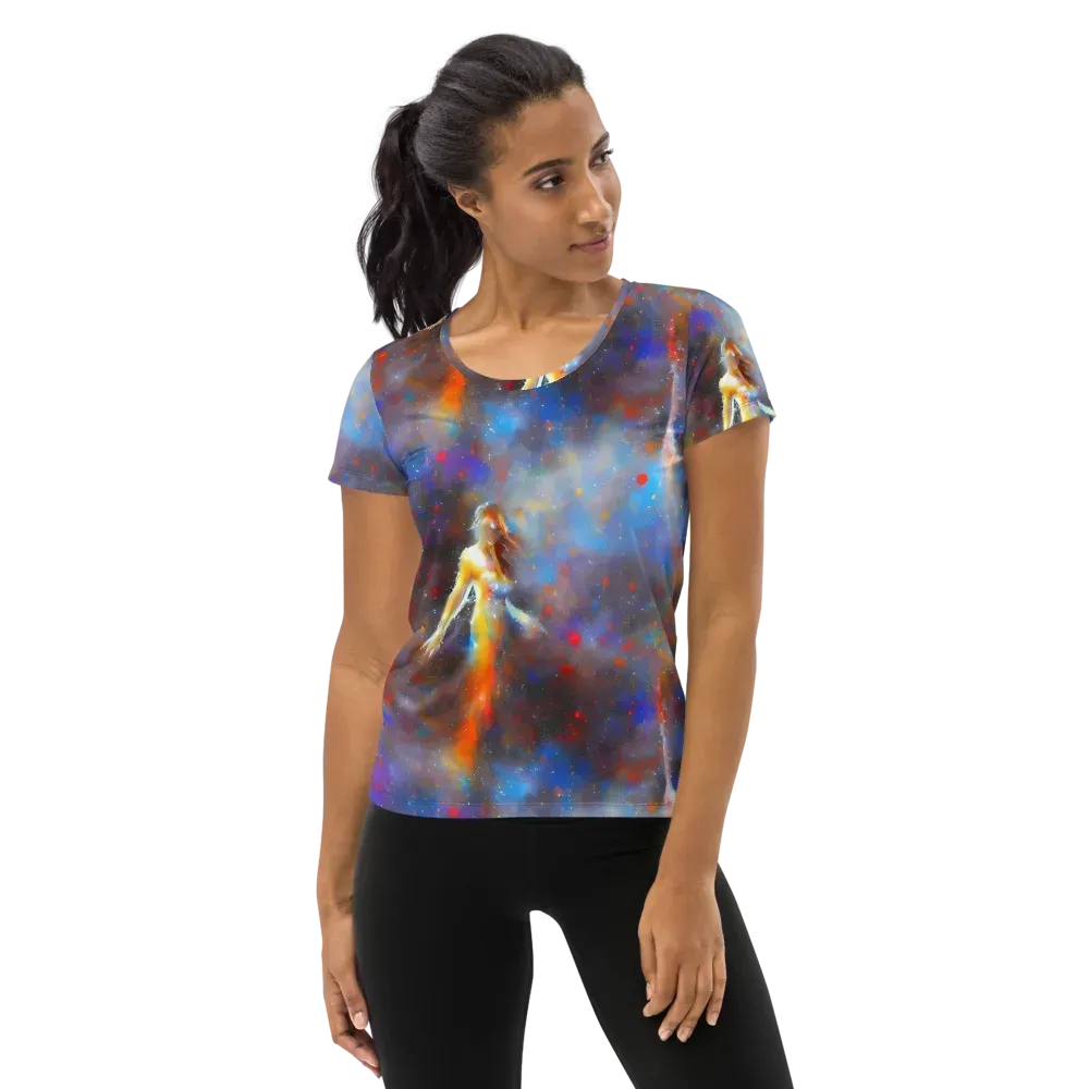 Impressionist Drift on Women's Athletic T-Shirt — Front