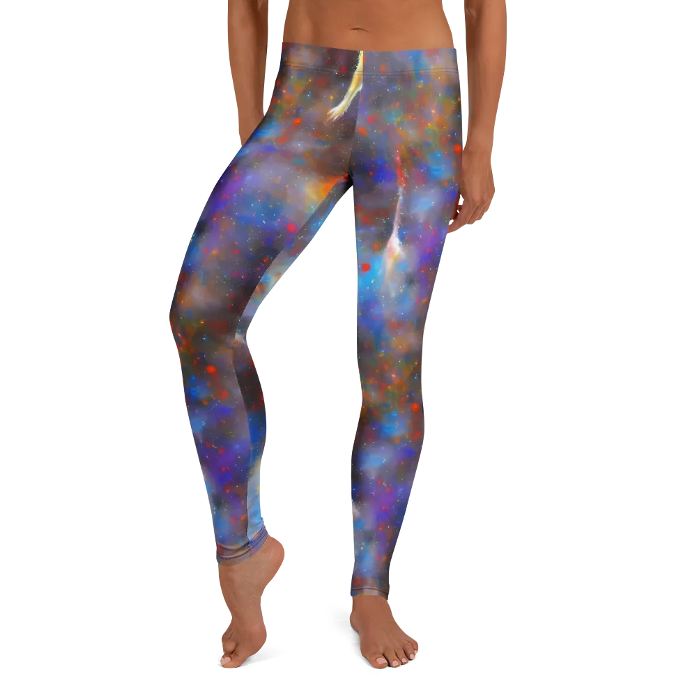 Impressionist Drift on Leggings — Front