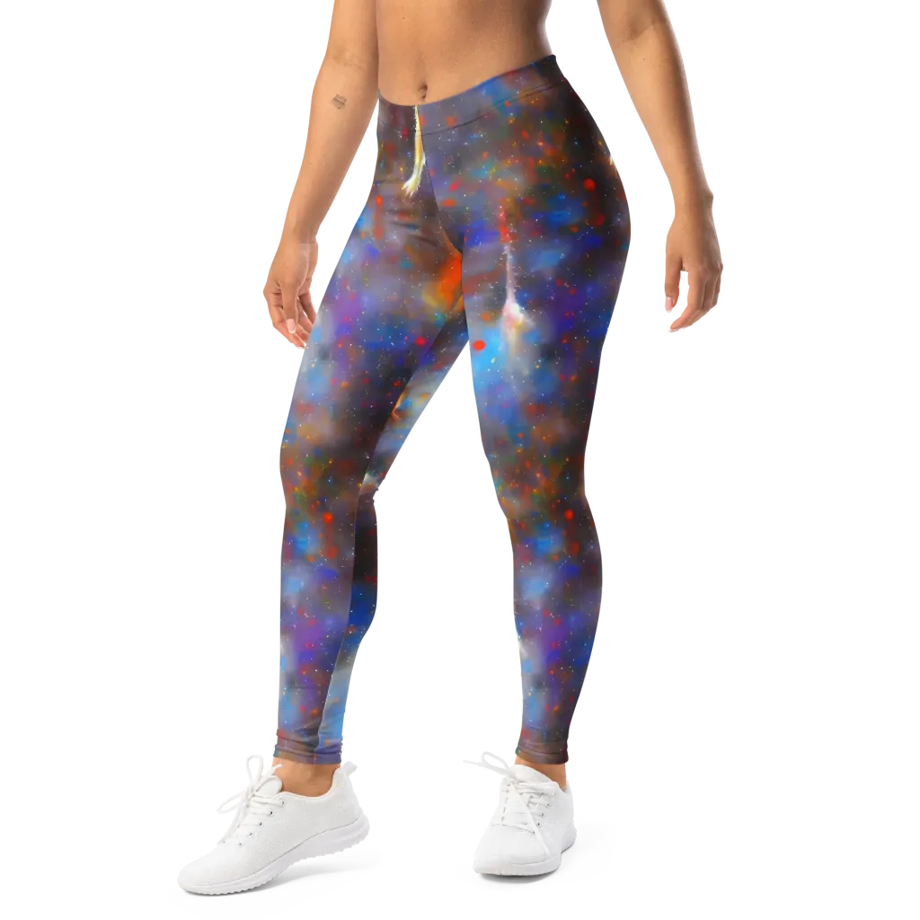 Impressionist Drift on Leggings — Left Front