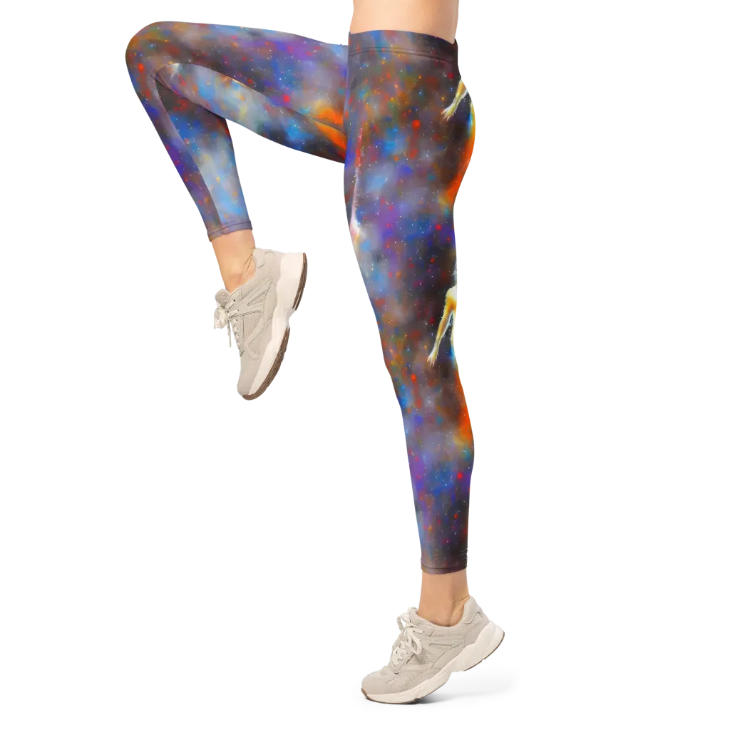 Impressionist Drift on Leggings — Left