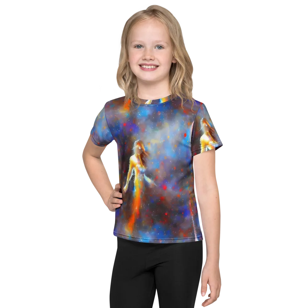 Impressionist Drift on Kids Crew Neck T-Shirt — Front