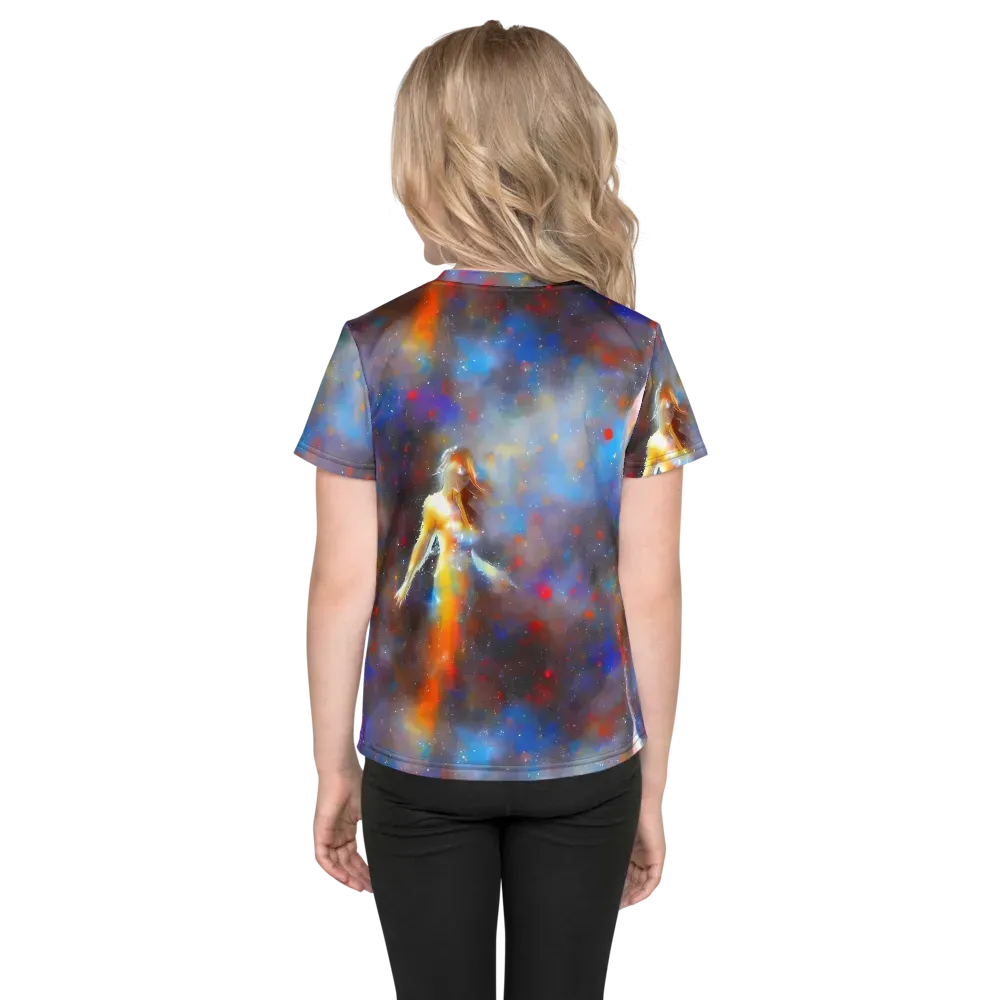 Impressionist Drift on Kids Crew Neck T-Shirt — Back