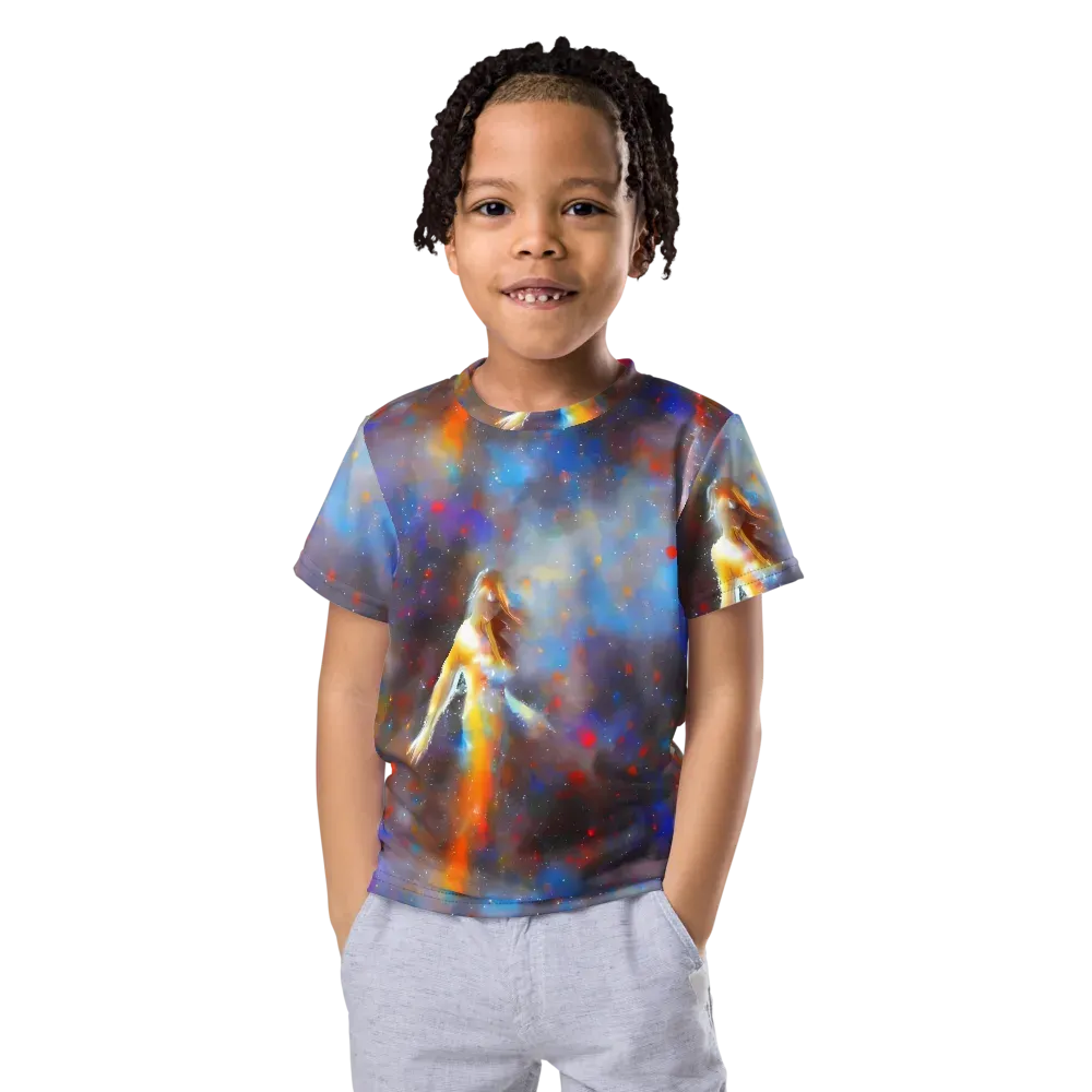 Impressionist Drift on Kids Crew Neck T-Shirt — Front