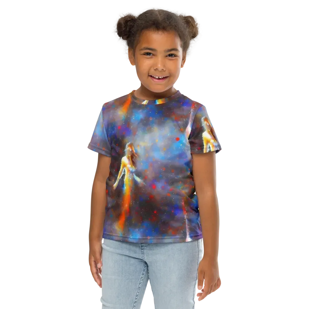 Impressionist Drift on Kids Crew Neck T-Shirt — Front