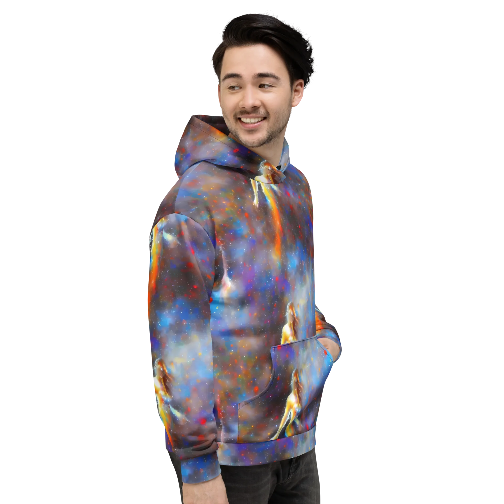 Impressionist Drift on Hoodie — Right