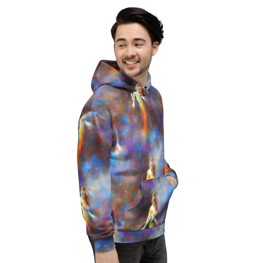 Impressionist Drift on Hoodie — Right