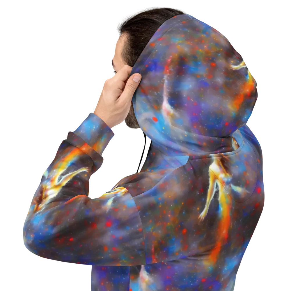 Impressionist Drift on Hoodie — Back