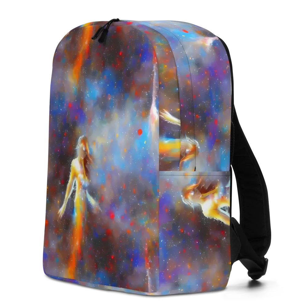 Impressionist Drift on Minimalist Backpack — Left