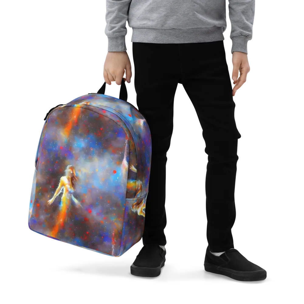 Impressionist Drift on Minimalist Backpack — Zoomed-in