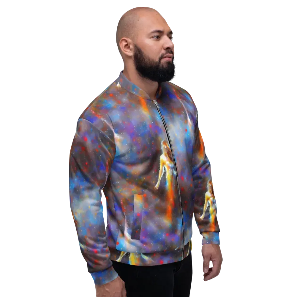 Impressionist Drift on Bomber Jacket — Right