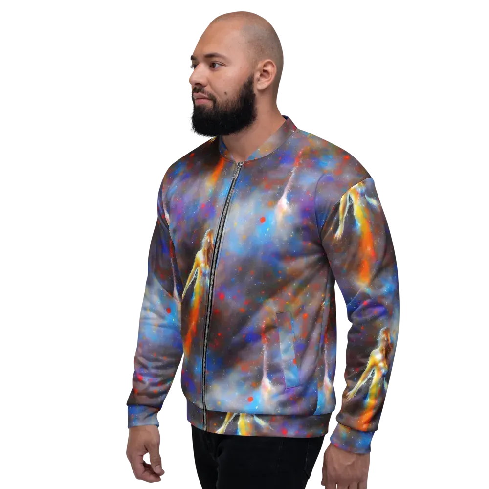 Impressionist Drift on Bomber Jacket — Left