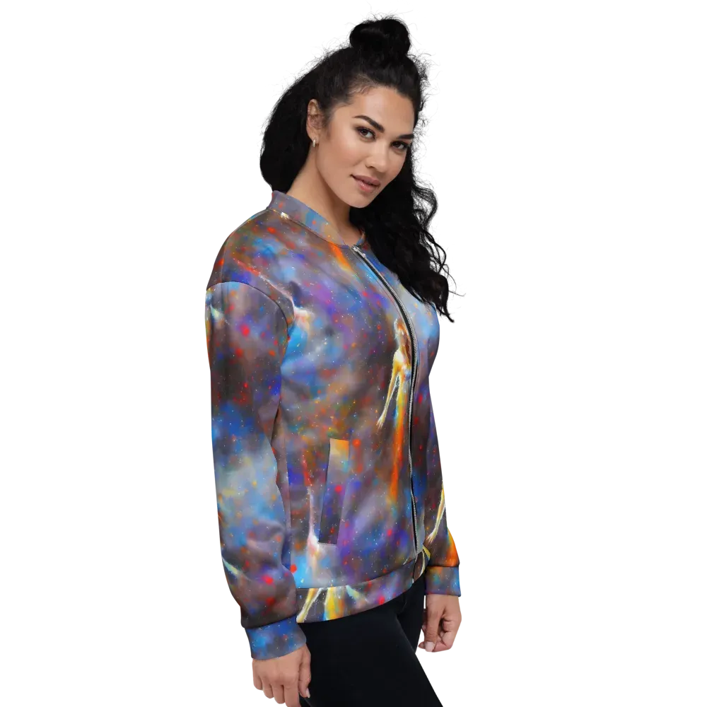 Impressionist Drift on Bomber Jacket — Right